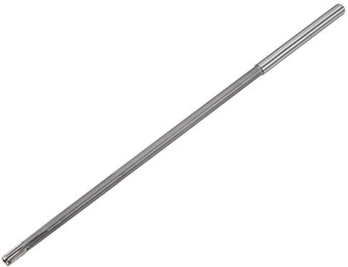 sourcing map 8 mm Spannreibahle, Hochgeschwindigkeitsstahl, Hartmetallspitze H7, 300 mm Länge, Drehmaschine, Reibahle, gerade Nut, Fräswerkzeug für Metall, Kupfer