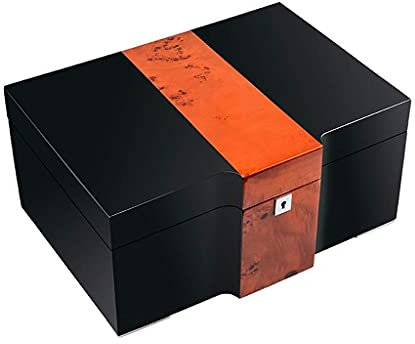 ksamwjf Barware Cigar Box Cigar High-capacity Cigar Box Double-layer Cigar Box Cabinet Cigar Box Cigar Box Snow Box High-grade Smoking Set Cigar Storage Box Zinc Alloy Cooking Dining