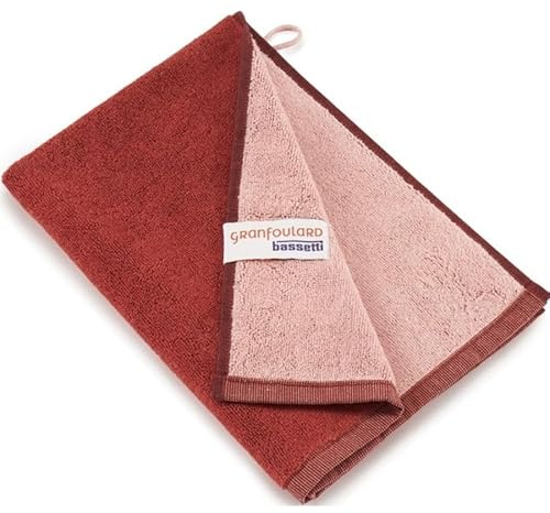 Bassetti New Shades 9327869 - Asciugamano per ospiti in 100% cotone, colore: Terracotta R1, dimensioni: 40 x 60 cm