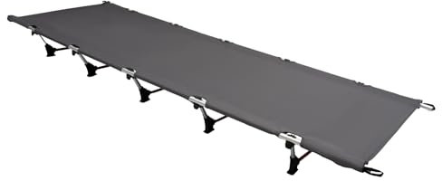 SuhoFutus Feldbett, Campingbett Ultraleichtes Feldbett Klappbar, Tragbares Einzelbett, Tragfähigkeit 150kg, für Picknicks, Camping, Rucksacktouristen, Büro oder Entspannung zu Hause (Grau)