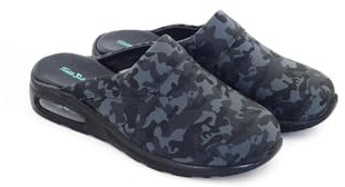 Terlik Sabo Air ST237 Zuecos de Cuero Mules Zapatillas Zapatos Sabot, Hombre, Camuflaje Oscuro, EU 44