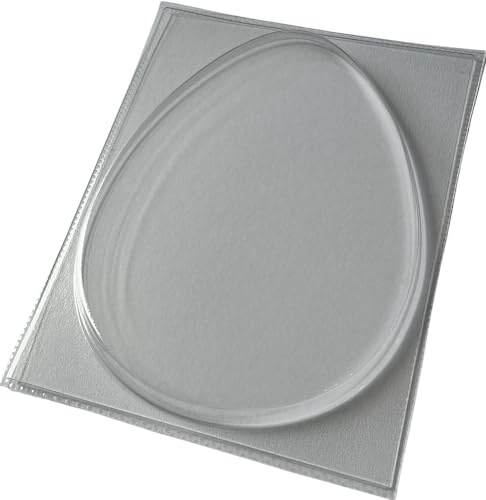 dennycraftmoulds.co.uk Flat Plain Plaque Easter Egg Shaped Chocolate Mould XL