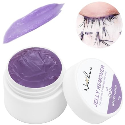 Natuhana Wimpernkleber Entferner Gel Wimpernverlängerung Niedrige Reizung für Sensitiv Haut Schnell Auflösend Professionell Wimpern Extensions Remover,10g