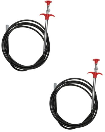 DIYEAH Pinzas Flexibles Para Limpieza De Desagües Garra Multi-diente, Herramienta De Agarre Para Desatascar Tuberías, Lavabo y Baño, 2 Piezas De 90 Cm, Uso Doméstico
