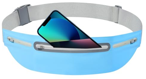 Reise-Bauchtasche | Sport-Hüfttasche mit Kopfhörerloch, wasserdichte Bauchtasche | Hüfttasche für Damen, wasserdichte Gürteltasche, Sportzubehör für Damen, Herren, Erwachsene, Teenager, blau, Refer to