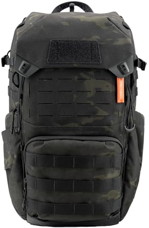 PGYTECH OneMo TAC Zaino Fotografico Tattica 35L Zaino per Fotocamere Impermeabile per Fotocamere DSLR/SLR/Mirrorless, con Scomparto Laptop 15,6, Copripioggia, Portatripode, Mimetica Nero