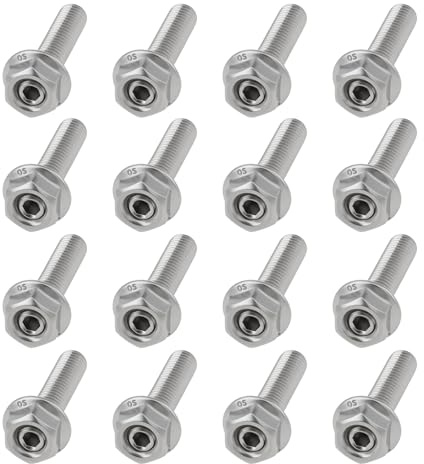 Briny River Kit de 16 écrous de Vis pour Tuyau D'échappement M8 X 1,25 X 40 Mm en Acier Inoxydable 304 Compatible avec Ford Capri