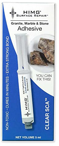 Klebstoff – transparentes 2-teiliges selbsthärendes Acryl (SCA) für Granit, Zuchtmarmor, Stein, Keramik, Porzellan, Fliesen, Boden und andere harte Oberflächen