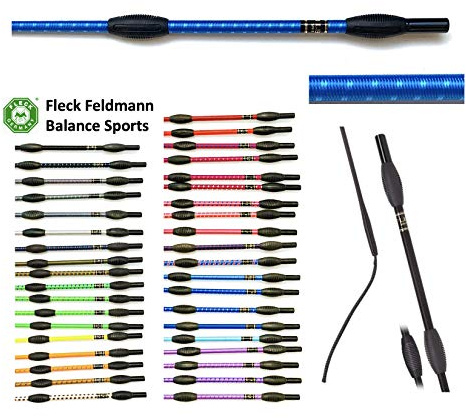 JA Horse Fleck Feldmann Balance Sports Dressurgerte Gerte Reitgerte (royal-Azur, 110 cm)