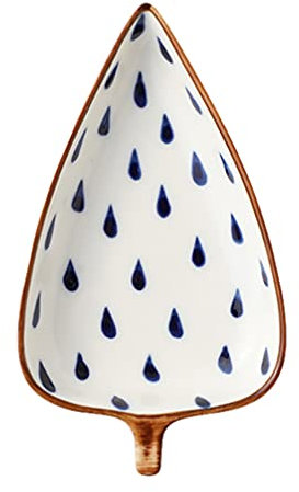 Lurrose Leaf-Shaped Sauce Dish Creative Japanese Snack Plate for Seasoning Dipping and Appetizers Stylish Tableware for Home and Restaurant Use