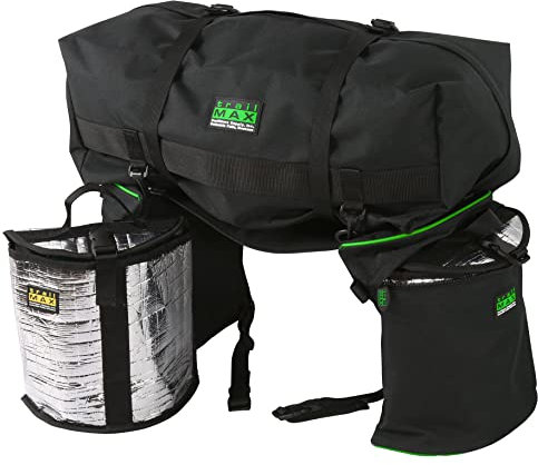Trailmax Mittelgroße Satteltaschen für Trail Riding; isolierte Satteltaschen für Pferde mit Abnehmbarer Cantle Bag; Satteltasche & Cantle Bag Set; Satteltaschen für Western & Endurance Sättel, grüne