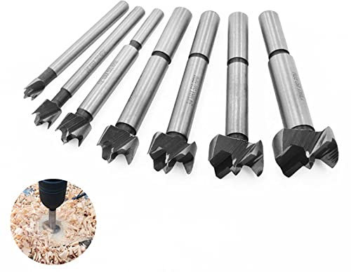 1/5/10pcs 15mm-100mm forets ennuyeux en acier au carbone pour le travail du bois scie cloche à centrage automatique ensemble d'outils de coupe de bois en carbure de tungstène, 50MM, 10pcs