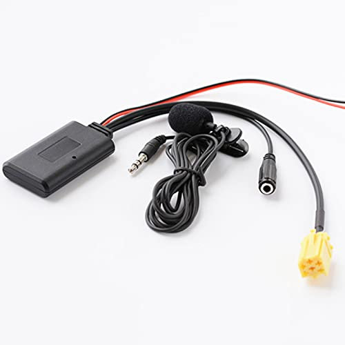Auto Bluetooth 5.0 AUX Adattatore Wireless Radio Stereo Microfono 6pin per Fiat 500 Grande Punto Fiorino per Lancia Musa Alfa Romeo