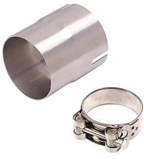 TUHBCX Motorräder Auspuffanlage Universal Motorrad Auspuff Adapter Escape 52mm 54mm 56mm 58mm 62mm 64 Bis 51mm Rohr Verbindung Reduzierer Schalldämpfer Edelstahl Schalldämpfer(51-63mm)