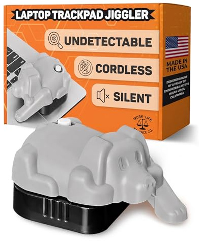 Magic Pet Touchpad Jiggler - Movimiento natural indetectable del trackpad, sin USB, sin software, patentado, movimiento mecánico del mouse fabricado en Estados Unidos, mantiene la pantalla del
