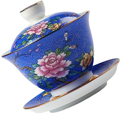 Cabilock Cuenco De Cerámica Para Té Tradicional De China Soporte Para Taza De Té Para El Hogar Vajilla Decorativa Para Té De China Vajilla Elegante Para Té