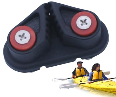 Nockenklampen für Boote,Kajak-Nockenklampen | Nylon-Mehrzweckseil-Nockenklampen - Verschleißfeste Kajakausrüstung, Schwarze Kajak-Hardware für Seile mit 3–15 mm Durchmesser