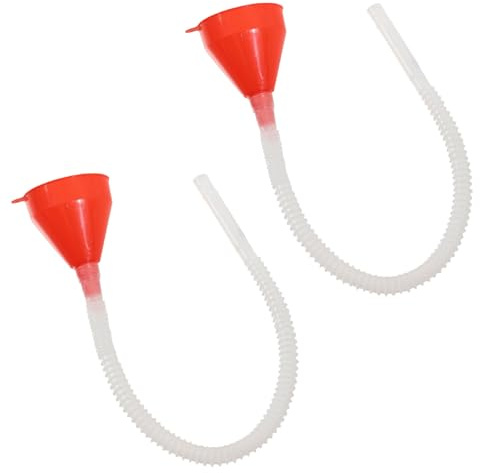 Entonnoir de transfert de carburant 2 pièces Entonnoir avec tuyau flexible à tube long polyvalent pour additifs Lubrifiants et fluides en plastique universel facile à utiliser