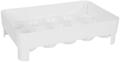 Contenitore Uova Frigorifero Bianco in Plastica, 15 Pezzi | Protezione Semplice, Facile da Pulire, Design Unico, per Cucina e Frigo