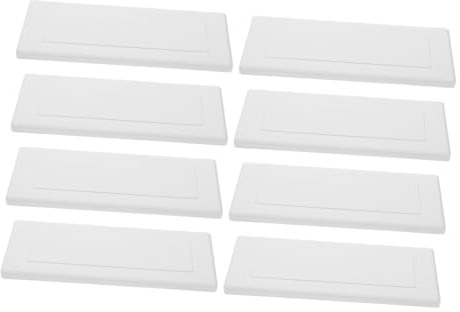 Toddmomy 8 Piezas Placas de Cubierta para Caja de Enchufe Tipo Placas de Pared de Cubierta Ciega Protección Plástica para Cajas Eléctricas Fácil Instalación para Uso Residencial y Oficina