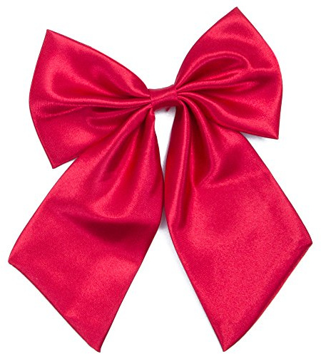 Kajeer Damen Fliege Schleife Binder Schlips - 28~49 cm Länge Verstellbare Bowknot Krawatten (Weinrot)