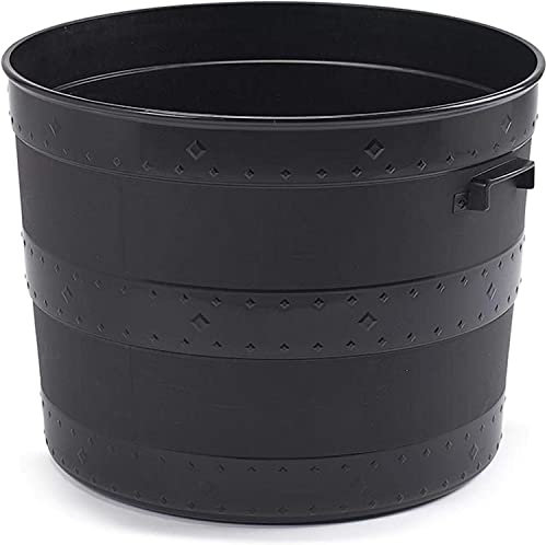 HOMION Large Barrel Planter Blacksmith Tub Home and Garden Versatile Flower Pot Gardening Bucket Herb Plant Fruit Pot for Indoor or Outdoor, Garden Container