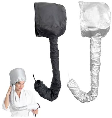UILYNIU 2 Pezzi Casco Asciugacapelli Cuffia Asciugacapelli per Phon Diffusore Capelli Ricci Universale Cuffia per Condizionare in Profondità Asciugare Modellare Arricciare Capelli(2 Pezzi)