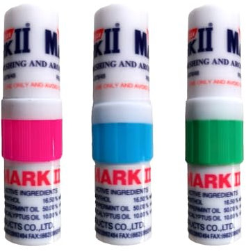 P S Mark II Traditional Herbal Aroma Riechstift 100% Natürlich 3 Stück