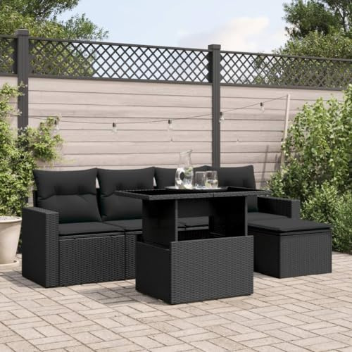 Amorsee Balkon Lounge Möbel Outdoor Verstellbare Tischplatte Gartenlounge L Form Ecklounge Gartensofa Klein Loungemöbel Ecksofa Balkon Sofa Rattan Gartenmöbel Balkonmöbel Balkonsofa
