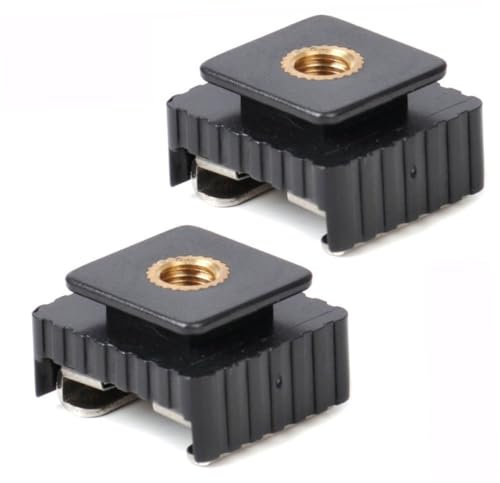 OSALADI Adattatore Per Slitta a Contatto Caldo Per Flash Supporto a Vite 1/4, Set Da 4 Pezzi Per Accessori Fotografici Professionali, Compatto e Resistente, Per Stabilizzatori e Fotocamere Digitali