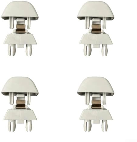 Set mit vier Befestigungsklemmen für Sonnenblende, Innenzubehör, Fahrzeugwartung, Autoreparatur, verschleißfest (grau)