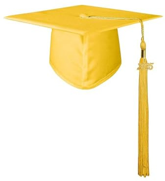 MOVAWAKY Graduation Caps,Mortar Board Cap with Tassel Adults Hat for Adult Unisex Black 2025 University High School Bachelor Party