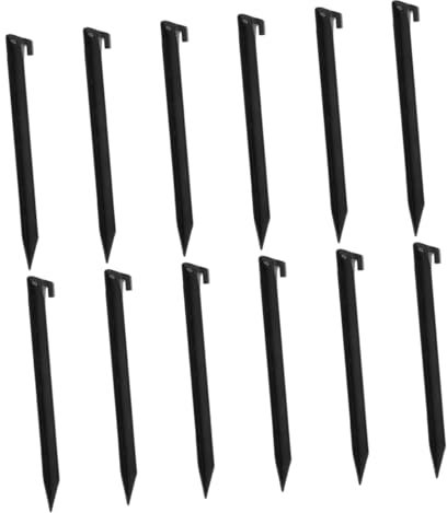 Hemobllo 12stücke Teiliges Kunststoff-zeltspikes Für Outdoor-aktivitäten Langlebige Und Leichte Heringe Für Zelt Picknickmatte Und Garten Für Camping Und Strand