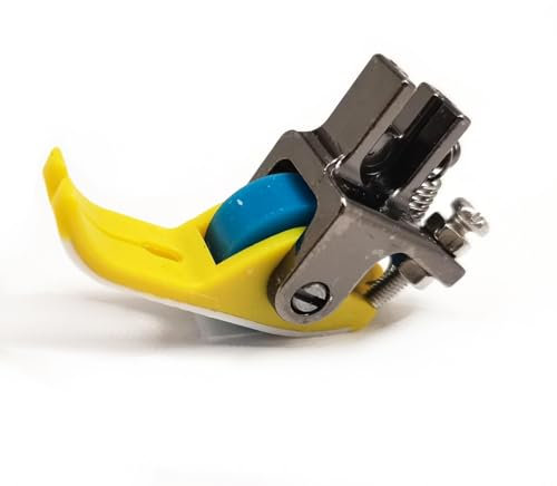 YICBOR 1PC Teflon Narrow Roller Presser Foot for Industrial Single Needle Lockstitch Sewing Machine Wheel