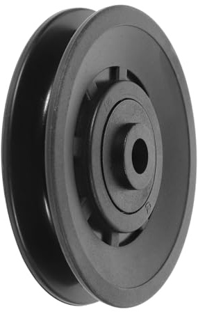 GRIRIW Nylon Seilzugrolle Schwarz für Fitnessgeräte und Garagentorsysteme | Lagerrad, Anti Impact und Flexibel, Passende Ergänzung für Seilzug und Flaschenzug Mechanik