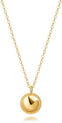 Aobei Pearl Evil Eye/Love Heart/Shell/Baroque Pearl/Sun Pendant Necklace for Women Handmade 18K Gold Neck Jewelry