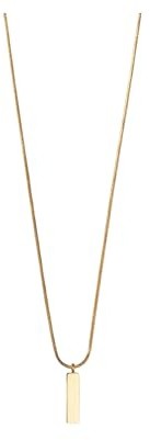 Purelei Slide Kette Herren – wasserfest & verstellbar | Edelstahlkette mit rechteckigem Anhänger & 14K Vergoldung | Cleanes, modernes Everyday-Essential (Gold)