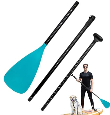 Generisch Paddleboard-Paddel – leicht, langlebig | Kajak-Paddleboard | Verstellbares Wassersport-Ruder für, Stand-Up-Paddleboarding, Kajakfahren, Kanufahren, Outdoor-Abenteuer und Erholung