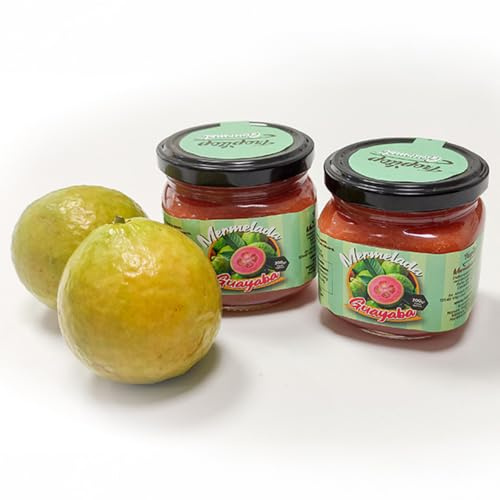 Mermelada de Guayaba Artesanal 4 Botes de 200g | Producción Propia, 70% de Fruta y Receta Tradicional de Sabor Tropical (Tradicional)