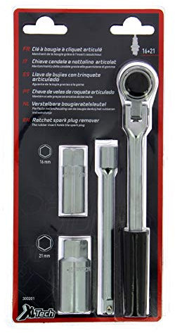 XL TECH 300201 Chiave per candele dinamometrica + bussole da 16 e 21 mm + estensore