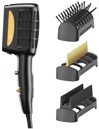 INFINITIPRO BY CONAIR 3-in-1 Styling Hair Dryer, 1875W Hair Dryer and 3 Attachments