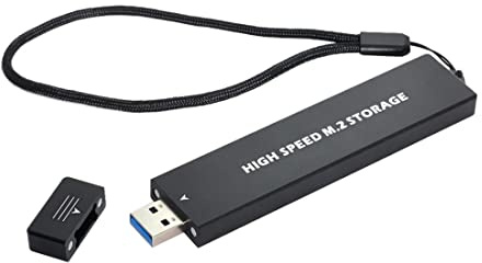 chenyang Adaptador M.2 a USB 3.1, NVME M-Key M.2 NGFF SATA SSD a USB 3.0 tipo A, adaptador convertidor RTL9210B Chipset