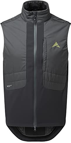 Altura Esker Dune - Chaleco Aislante para Bicicleta de montaña para Hombre, Repelente al Agua, Resistente al Viento, Color Negro y Carbono, Grande