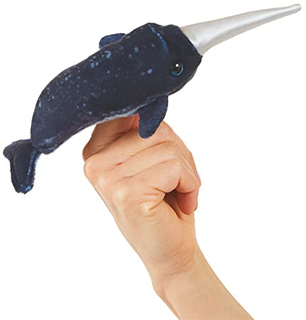 Folkmanis Mini Narwhal Fingerpuppe