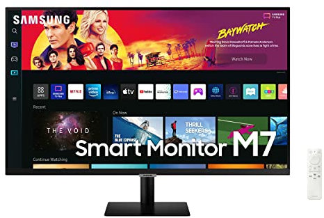 Samsung LS32BM700UPXXU 32 4K Ultra HD HDR LED Smart Monitor with Speakers - 3840x2160, USB-C, HDMI, Samsung Smart Hub for TV streaming and catch up apps