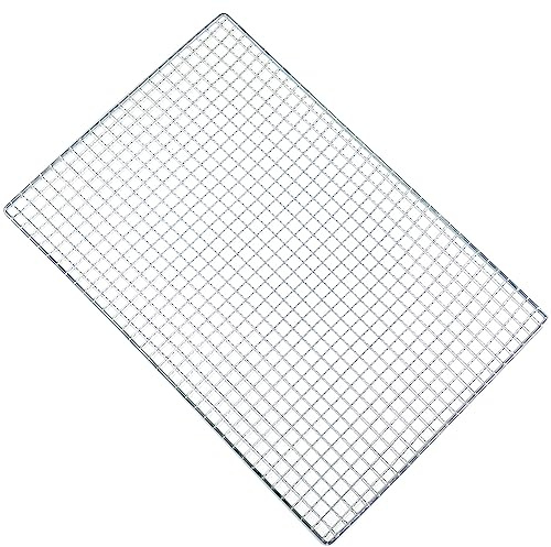 70x20cm Grille de Barbecue en Acier Inoxydable pour Barbecue,pour Pique Nique Camping,Maille de Barbecue Plat de Cuisson Feu Résistante à la Chaleur Anti Adhésive pour Poisson Steak Légumes Crevettes