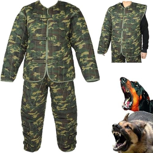 FANYING Hunde-Trainingsanzug, Training, Militärhunde-Schutzanzug-Set, große Ganzkörperschutz-Polizeihunde-Trainings-Anti-Biss-Anzugjacke