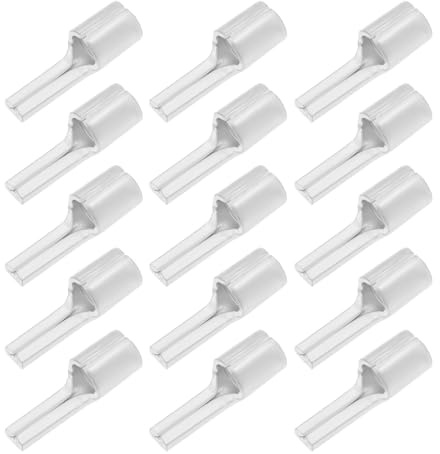 ECSiNG 25 pieces Tinned Pure Copper Non Insulated Flat Pin Terminal Naked Needle Connector For Copper Tube Flat Pin Terminals 16mm² Cable