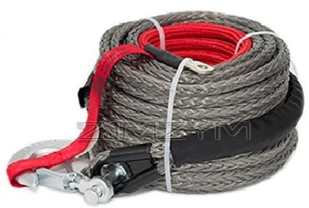 Cable sintético para cabrestante Línea de cabrestante multicolor de 10 mm * 30 m, cuerda de remolque, cuerda de fibra sintética de polímero, cuerda de plasma for tracción de vehículos todoterreno Para