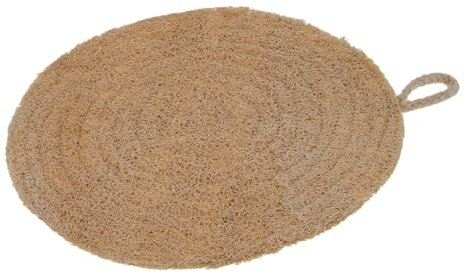Loofah Sponge Steamer Mat Liners Beige round Kitchen Sheet